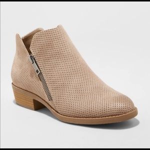 Microsuede Laser Cut Booties